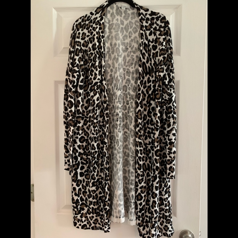 Allison Joy Evereve Leopard Sweater Size Small